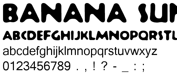Banana Sundae Bold font